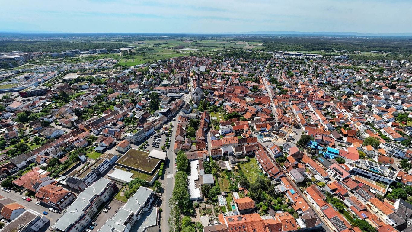 Walldorf von oben
